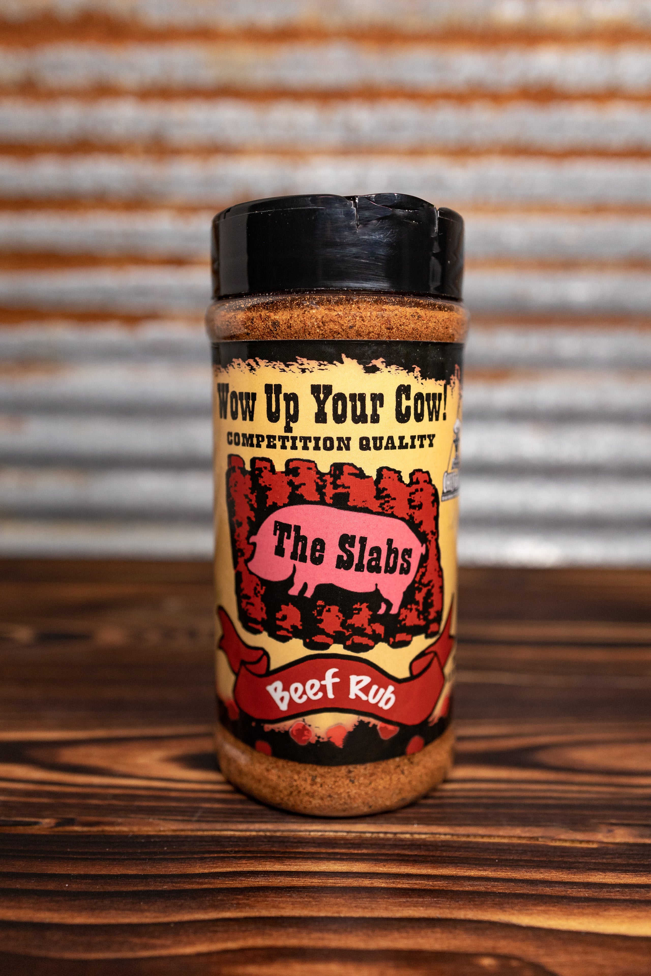 The Slabs Wow Up Your Cow, Beef Rub, 11.6 oz Container